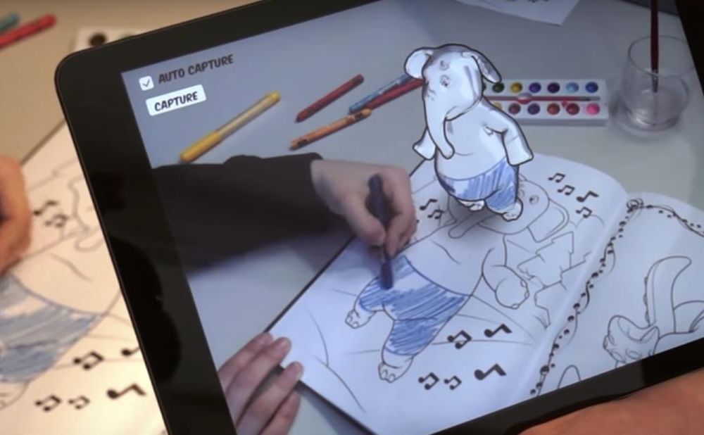 Coloring book in 3D