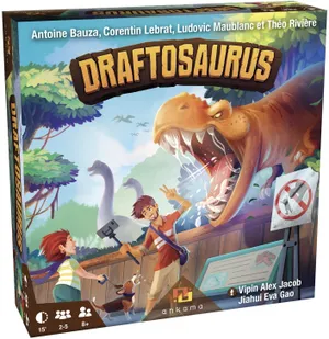 Preview thumbnail for 'Ankama Draftosaurus - Bringing The Jurassic Era alive- in Draftosaurus, Your Goal is to Have The Dino Park Most Likely to Attract Visitors, Family Fun Drafting Game, for 2 to 5 Players, Ages 8 and Up