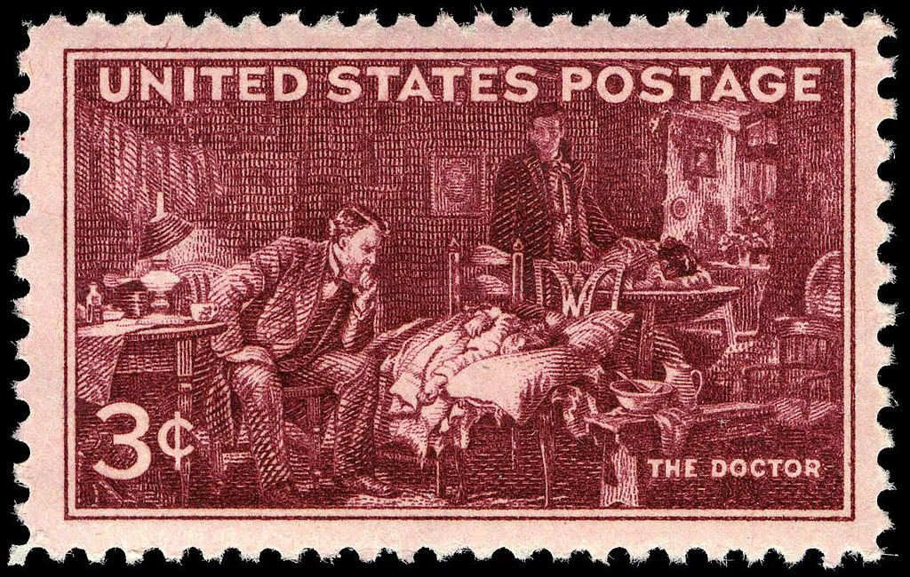 Doctors AMA Centennial 3-cent