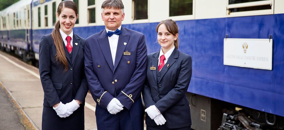  Staff aboard the <I>Danube Express</I> 