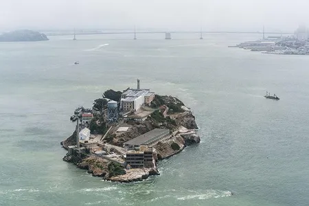 Located in San Francisco Bay, Alcatraz Island is the site of a former prison.