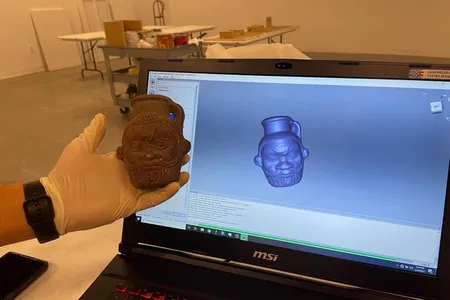 As part of the study, researchers created a 3D replica of the ancient mug.
