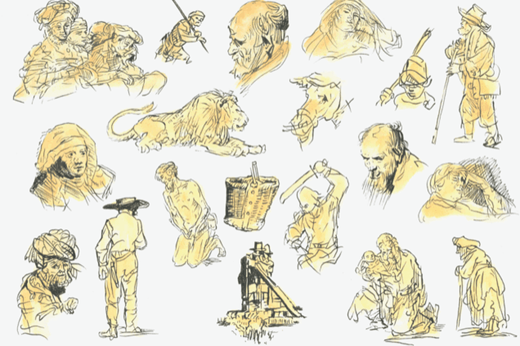 Rembrandt tattoo sheet