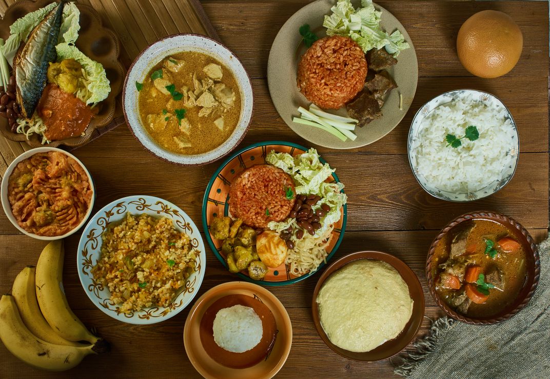 Typical Ghanaian dishes, from stews and grilled fish to fufu, or pounded cassava and plantains