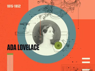 Ada Lovelace, “The world’s first computer programmer.” In the mid 1800s, she predicted that machines would compose music and forward scientific progress, based on her experiences programming Charles Babbage’s “Analytical Engine,” to calculate Bernoulli numbers.