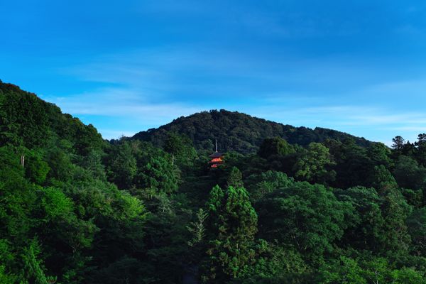 Kyoto shrine with landscape. thumbnail