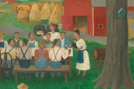 The artwork Harvest Time, (detail) by Doris Lee, is featured in the next episode of a new video web series, titled “Re:Frame.” 