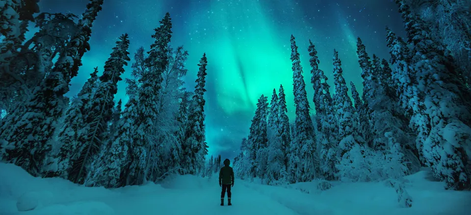  The aurora borealis in Finland 