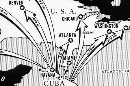 During the Cuban Missile Crisis, Soviet warheads on Cuban soil could have attacked many major U.S. cities.
