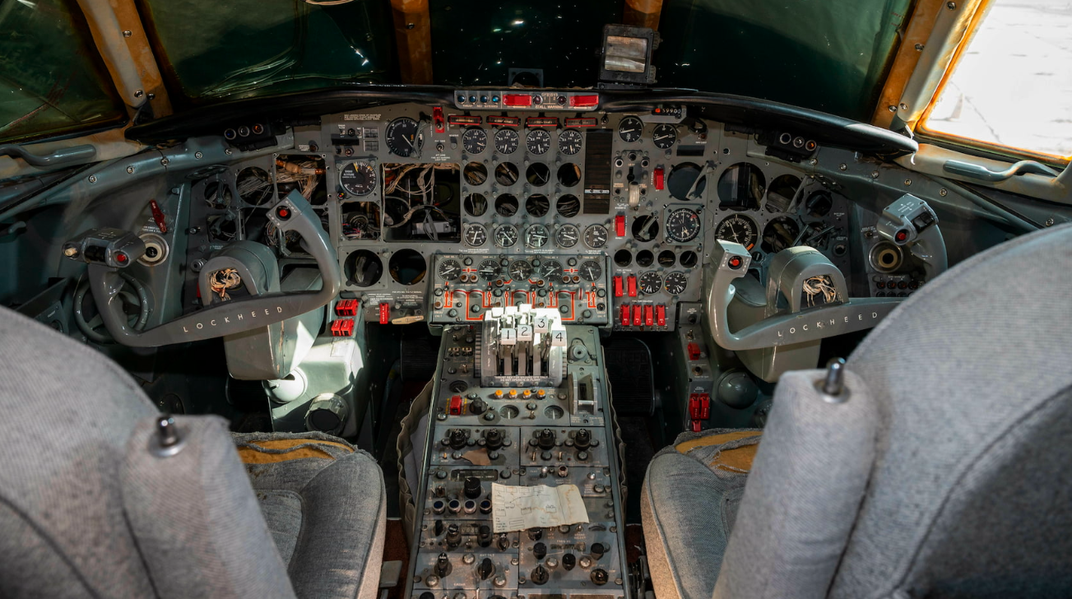 Cockpit of Elvis' plane