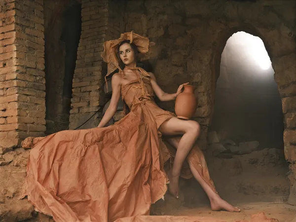 Pretty Woman in Century-old Kiln thumbnail