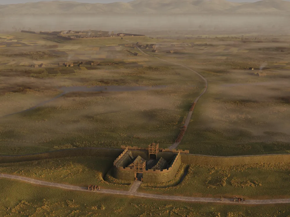 Artist recreation of the fortlet