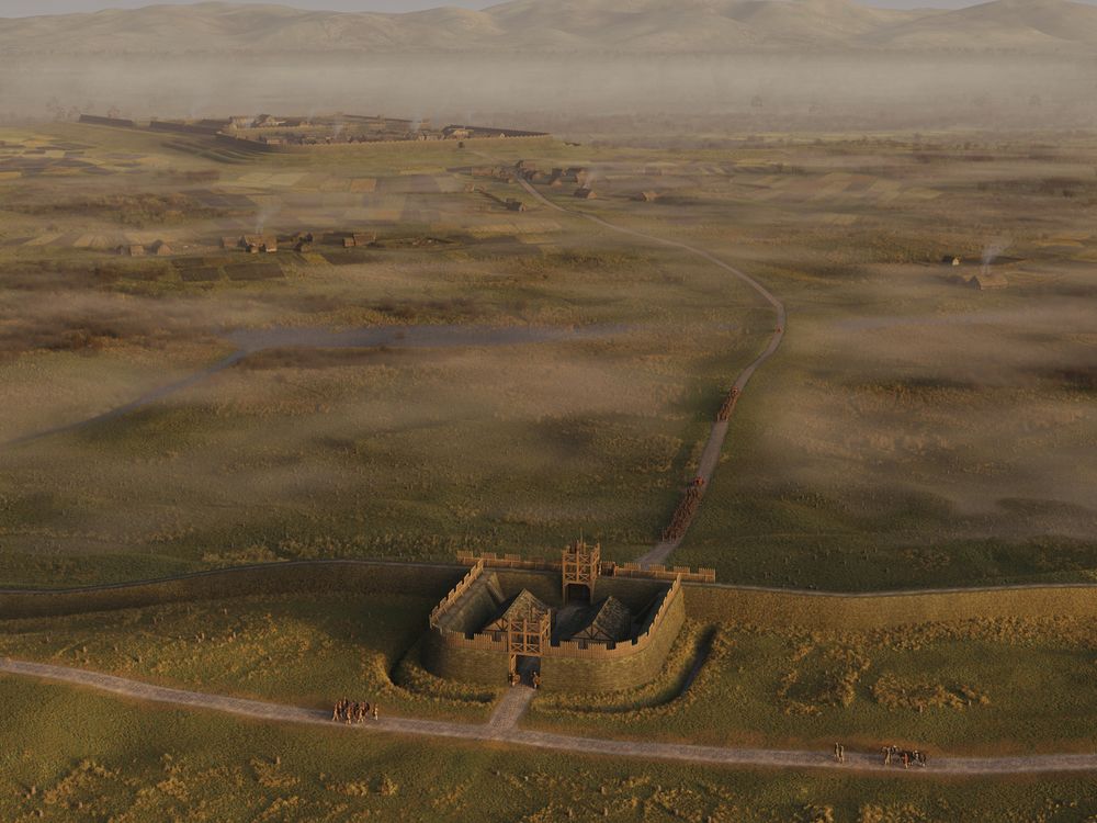 Artist recreation of the fortlet