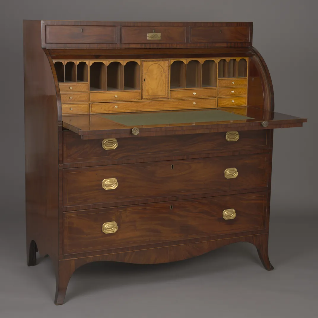 A desk owned by Alexander Hamilton