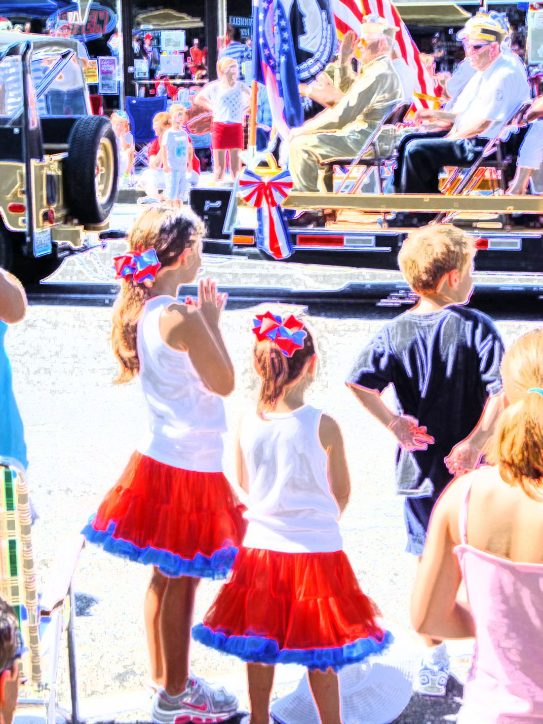 Grandkids at 4th of July Parade in Marshfield, Mo Smithsonian Photo