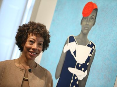 Amy Sherald was the first-prize winner of the National Portrait Gallery’s 2016 Outwin Boochever Portrait Competition. Sherald’s painting is currently on view at the Kemper Museum of Contemporary Art, which is hosting the exhibition resulting from the Portrait Gallery’s triennial Outwin Boochever Portrait Competition: “The Outwin 2016: American Portraiture Today.”
