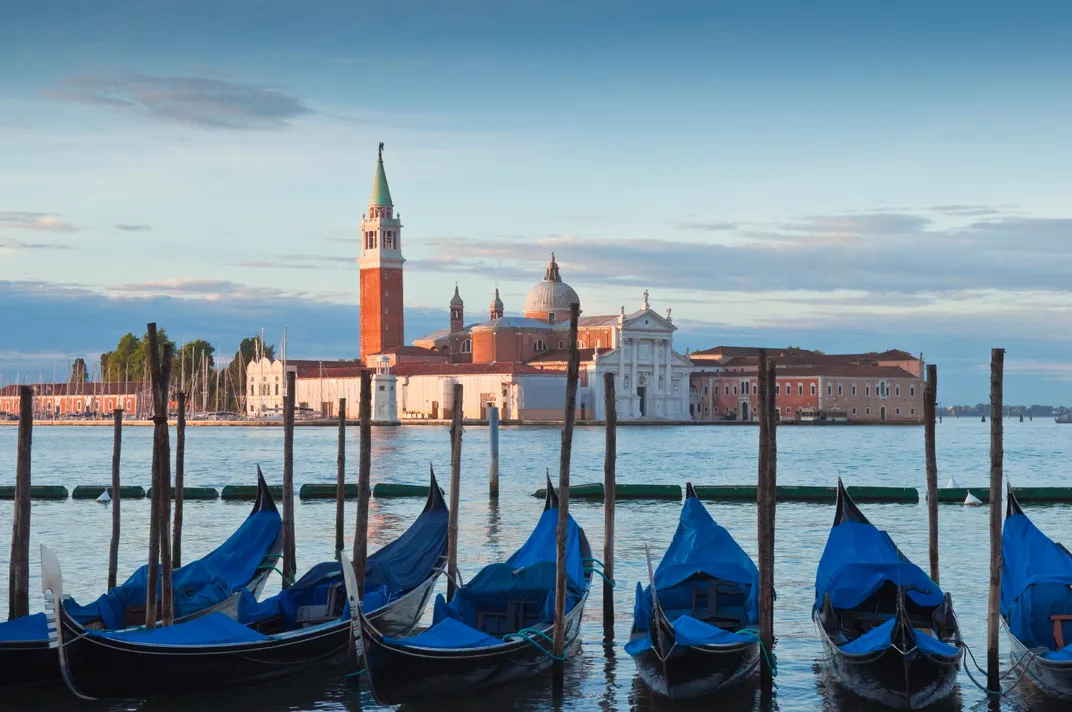 View from the heart of Venice towards San Giorgio Maggiore and the Lido