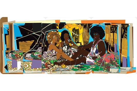 In a survey of art experts, Thomas’ 2010 collage was named one of the most significant artworks of the 21st century.