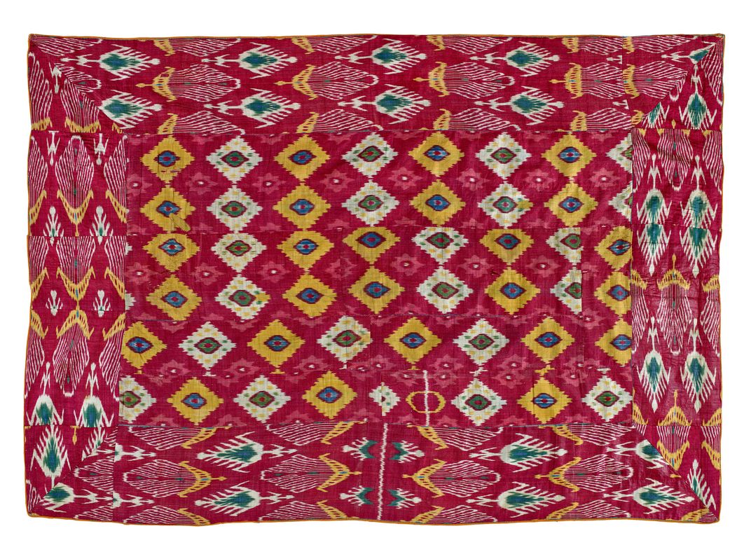 How the Technicolor Ikat Designs of Central Asia Thread Into Textile History