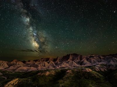 Camping in Badlands National Park is an otherworldly experience. Fall asleep beneath a canopy of stars. 