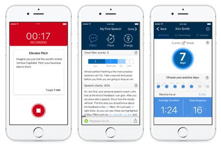 A new app, developed by two college students, coaches you on your public speaking.