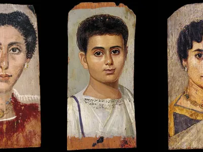 Ancient art portraits