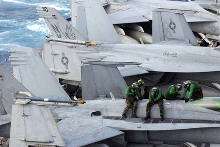 Working on jets in the middle of the Pacific.