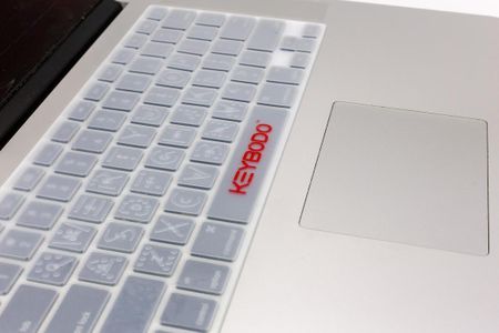 The stretchable keyboard cover is designed to make typing truly tactile.