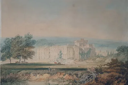 J.M.W. Turner created the sketch of Hampton Court Castle around&nbsp;1796.