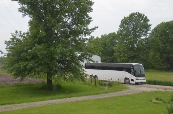 Wait!  What???? Super Modern Bus on Gravel Road? thumbnail