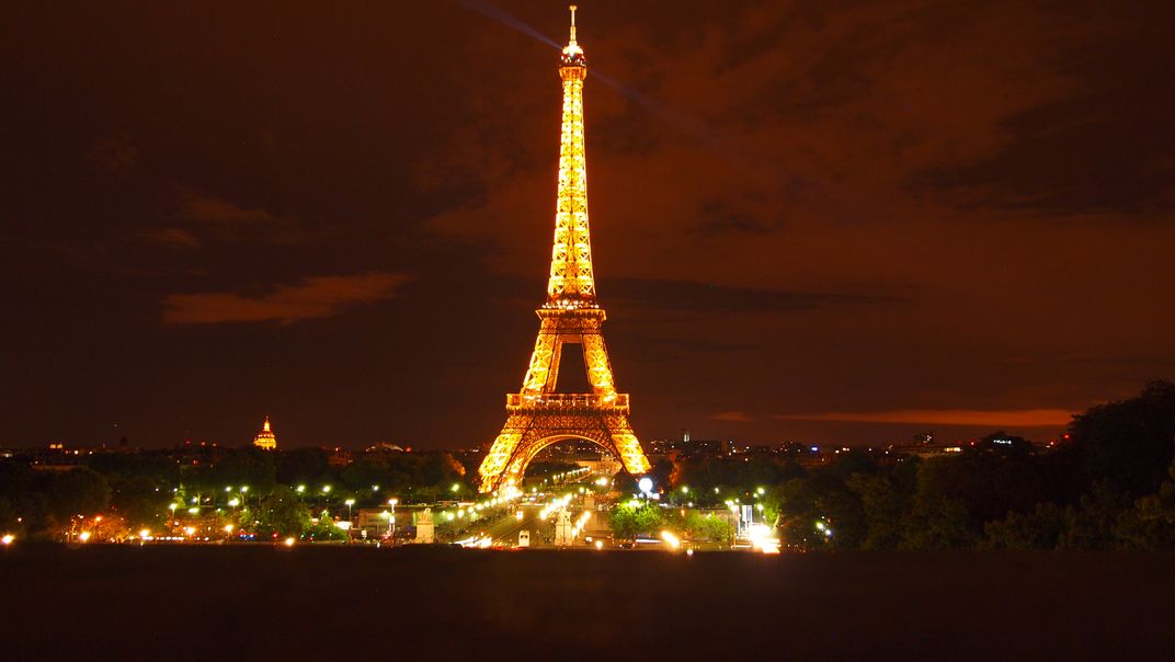 The Eiffel Tower from afar at night | Smithsonian Photo Contest ...
