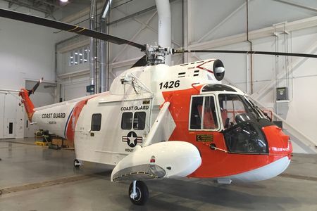The National Air and Space Museum's first Coast Guard helicopter, tail number 1426. 