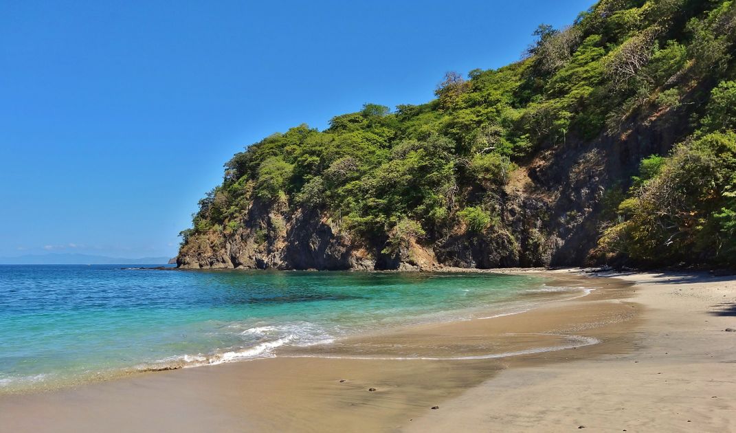 Beach along the coast of Guanacaste