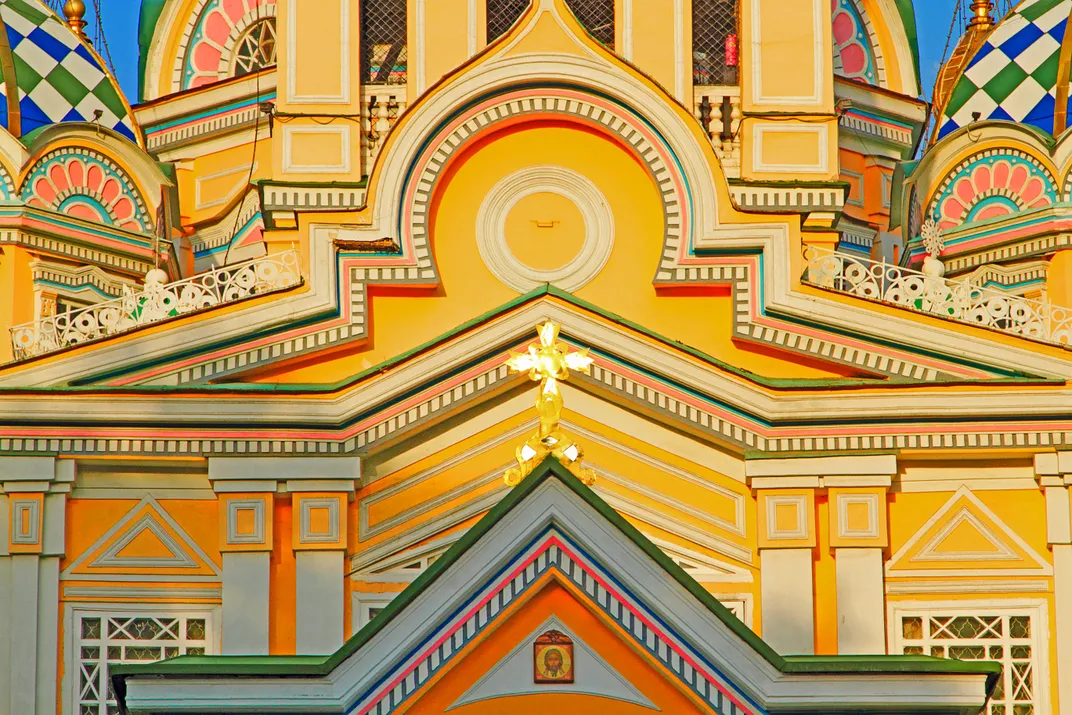 Zenkov Cathedral (detail), Almaty, Kazakhstan