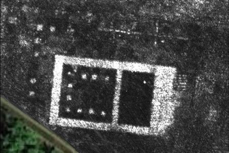 Ground-penetrating radar map of the newly discovered temple in Falerii Novi, Italy