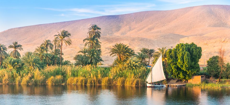  A felucca sets sail on the Nile near Luxor (December 2022; December 2023, and all 2024 departures) 