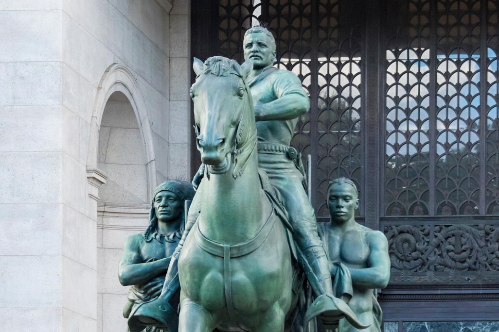 Statue of Theodore Roosevelt outside the American Museum of Natural History in New York City