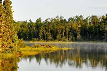 Morning on Burnt Lake in Minnesota's Boundary Waters Canoe Area Wilderness