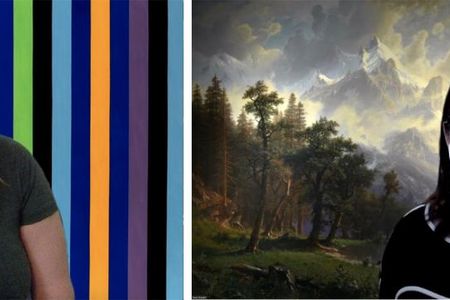 Choose your background.  A little bit country...with Albert Bierstadt's 