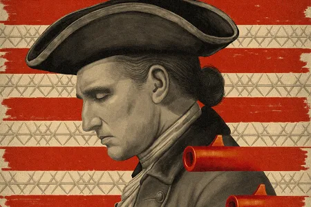 As a 26-year-old colonel, Washington stood between confused Virginian troops to stop their fire.