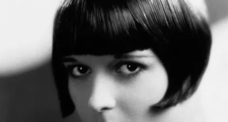 Actress Louise Brooks with bob and bee-stung lips, 1920s
