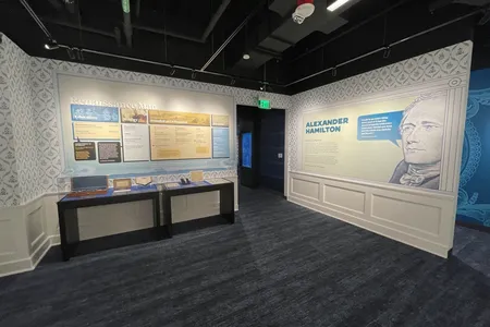 The &ldquo;Alexander Hamilton Experience&rdquo; features an A.I.-generated Hamilton and artifacts from the founding of the U.S. financial system.