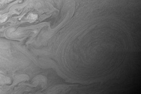 A close-up of Jupiter from a Pluto-bound spacecraft.