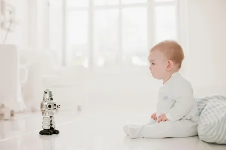 Robot, baby. Baby, robot.