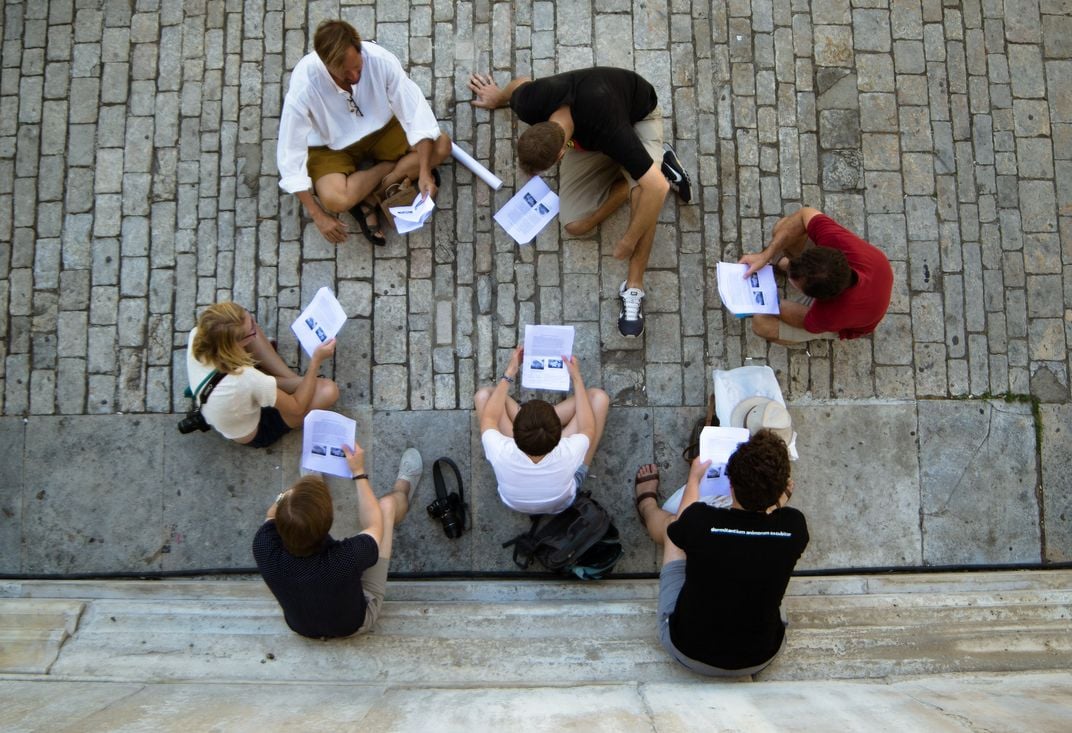 Students in a Paideia program