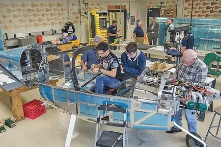 High school students in central Texas build an RV-12. Tango Flight now has programs in six cities across the country.