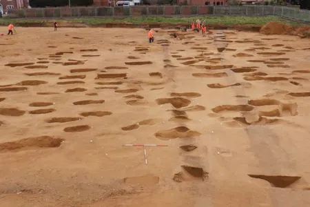 A newly discovered Anglo-Saxon cemetery in Oulton, England, includes more than 200 graves.