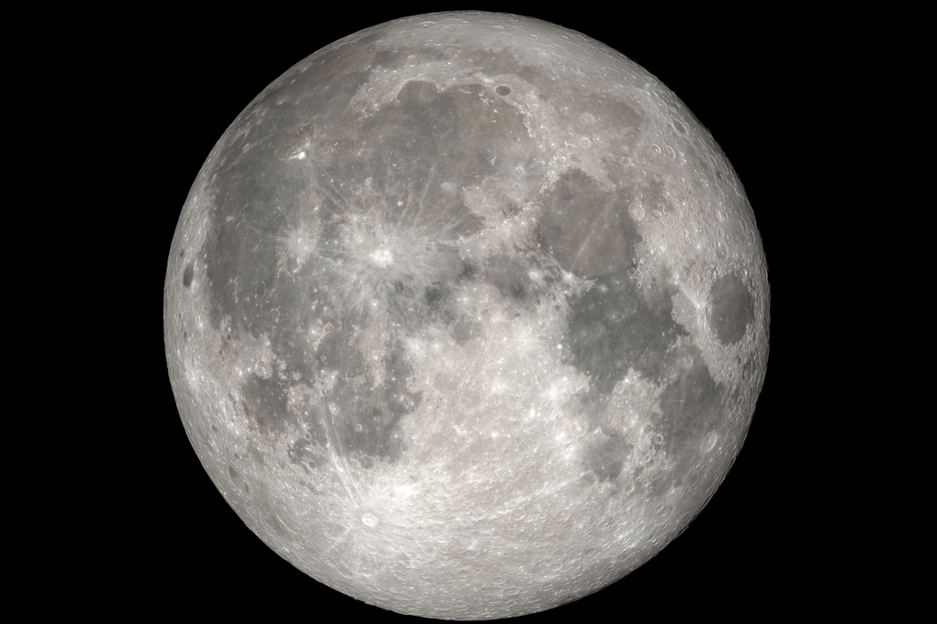 A photo of the moon 