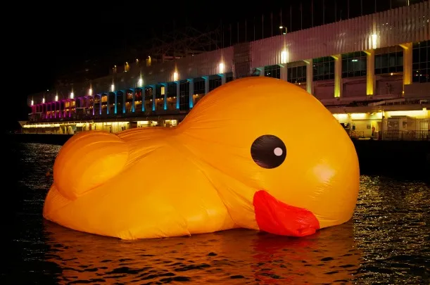 A Decade Later, The Giant Inflatable Rubber Duck Graces the City