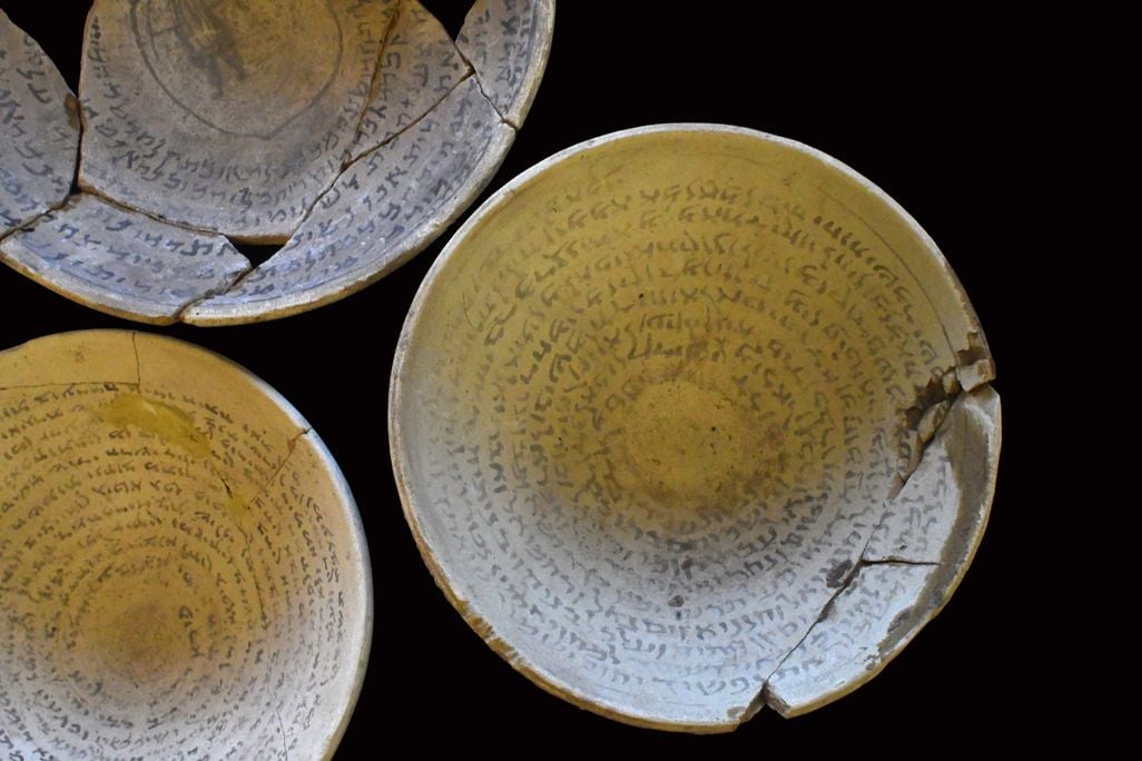 Three magic bowls recovered during the raid